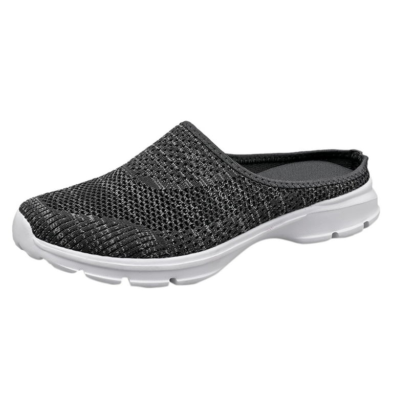 Open Back Backless Slip On Sneakers Womens Canvas Shoes Womens