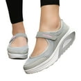thumbnail image 1 of GUOBIOZIY Womens Tennis Running Shoes Walking Shoes Lightweight Casual Sneakers for Travel Gym Work Woman Walking Shoes(Grey,6.5), 1 of 7