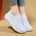 thumbnail image 1 of GUOBIOZIY Womens Walking Shoes Slip On Lightweight Sneakers for Tennis Gym Running Workout Yoga（White,6.5）, 1 of 7