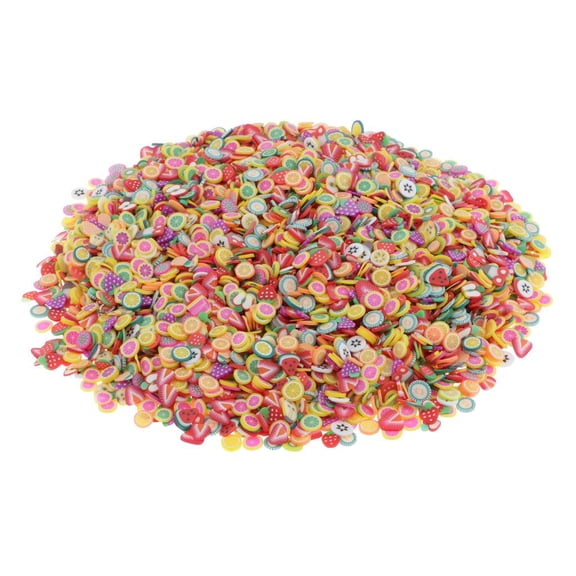 GUOOL 1 Bottle Assorted Patterns Flatback Resin Buttons 5mm Cute Charms for Case Scrapbooking Cards 4 Themes - Fruit