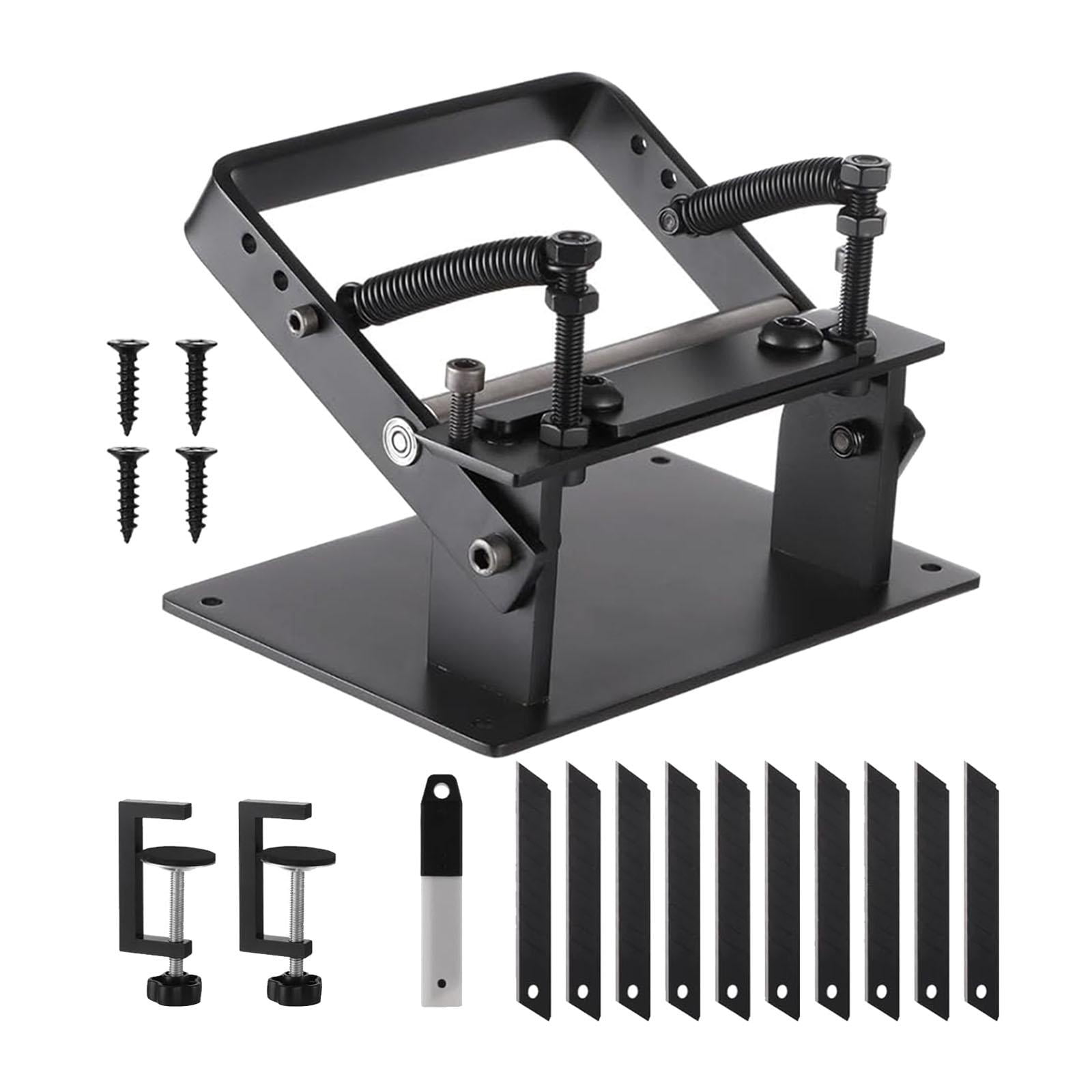 GUOOL 1 Manual Peeling Machine, Trimming Tool, Cutting Device, Slicing Tool, Stainless Steel, Adjustable Function, Suitable for Leather Crafts And Manufactu Style C