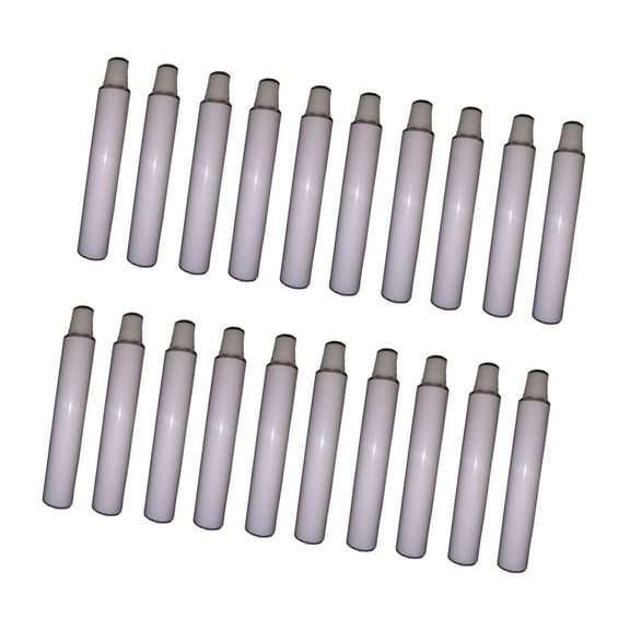 GUOOL 10 Pieces Empty Aluminum Paint Tubes Refillable Travel Bottles Storage Containers Easy Open Caps Squeezable Packaging Suitable for Handmade Painting Crafting Supplies Artists 20Pcs 5ml