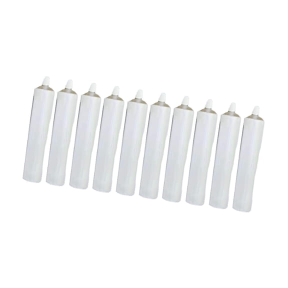 GUOOL 10 Pieces Empty Aluminum Paint Tubes Refillable Travel Bottles Storage Containers Easy Open Caps Squeezable Packaging Suitable for Handmade Painting Crafting Supplies Artists 10Pcs 180ml