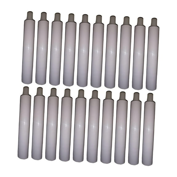 GUOOL 10 Pieces Empty Aluminum Paint Tubes Refillable Travel Bottles Storage Containers Easy Open Caps Squeezable Packaging Suitable for Handmade Painting Crafting Supplies Artists 20Pcs 30ml