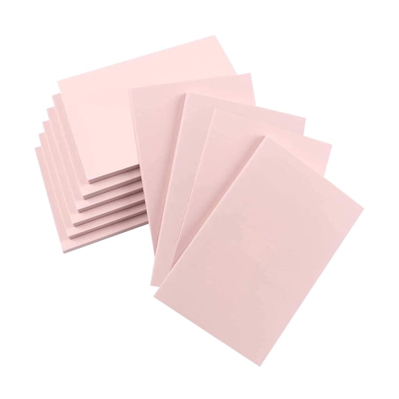 GUOOL 10 Pieces Rubber Carving Blocks Engraving Block Accessories Professional Carft Linoleum Block Stamp Making for Stamping Women Pink
