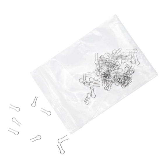 GUOOL 100 Pieces Pottery Firing Hook Alloy Wire Jump Rings Ceramic Pendant Hanger Heat Resistant for Diy Pottery Jewelry Making Suitable for Crafting Ornament Assembly R shaped