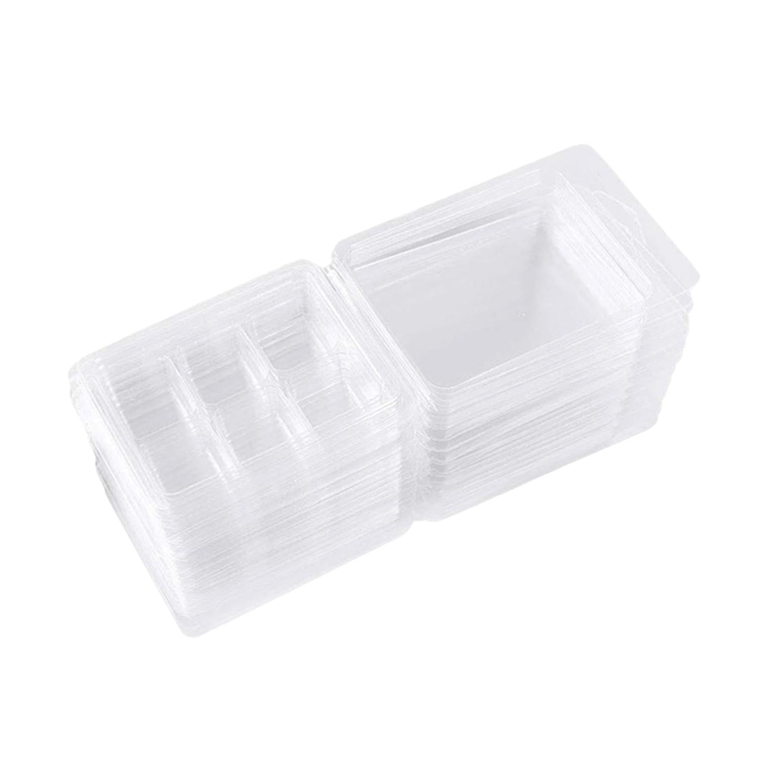 GUOOL 100Pcs Candles Melt Clamshells Molds Easy to Use Handmade Supplies Candle Making