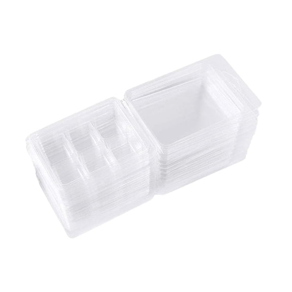 GUOOL 100Pcs Candles Melt Clamshells Molds Easy to Use Handmade Supplies Candle Making