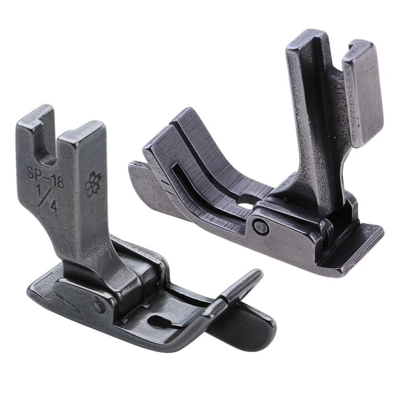 GUOOL 2-Pack Industrial Sewing Machine Hinged Zip Foot Universal Sewing Machine Spare Parts Attachments
