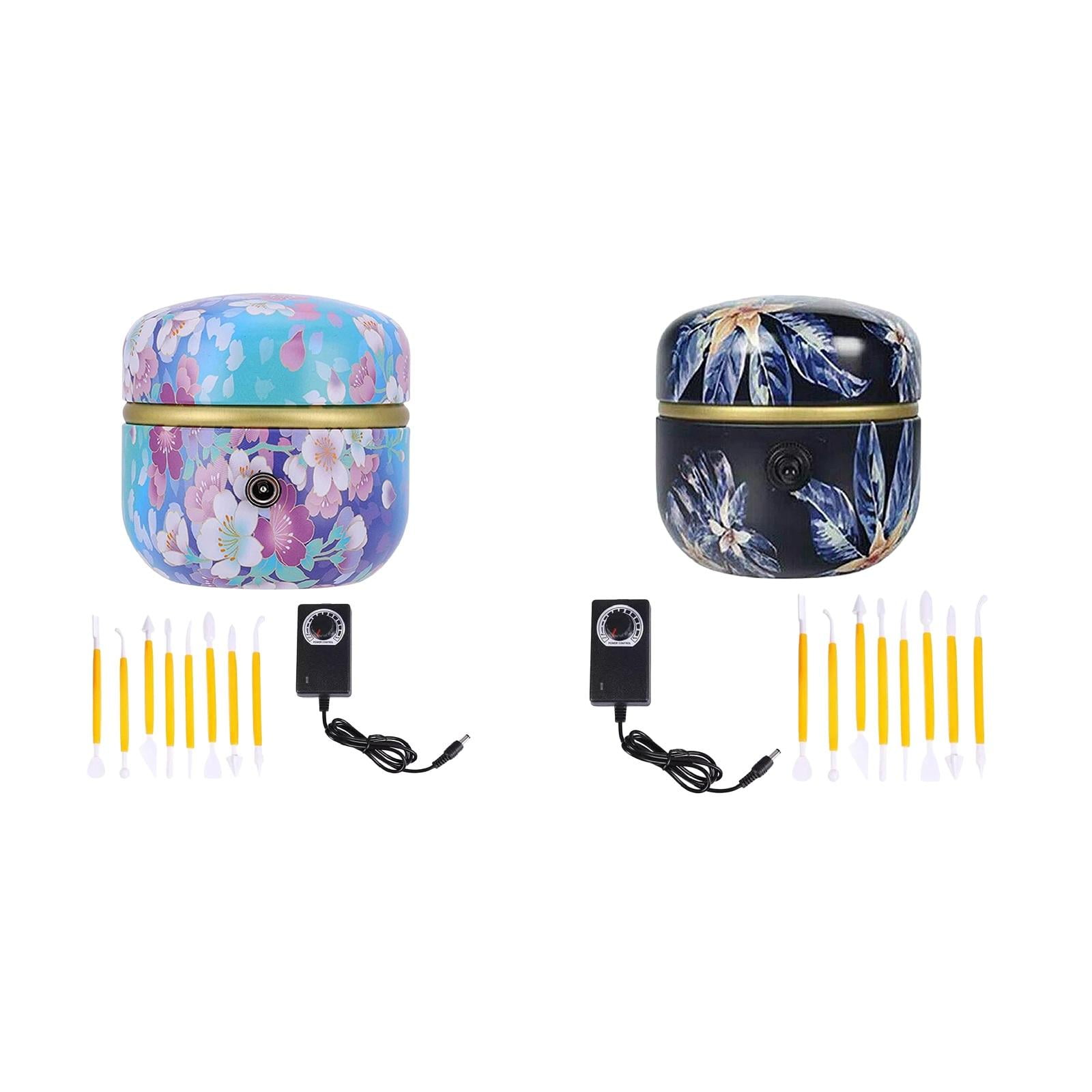 GUOOL 2 Pack Mini Pottery , Mini Pottery Machine Electric Pottery Wheel for Adults Kids Ceramics Art
