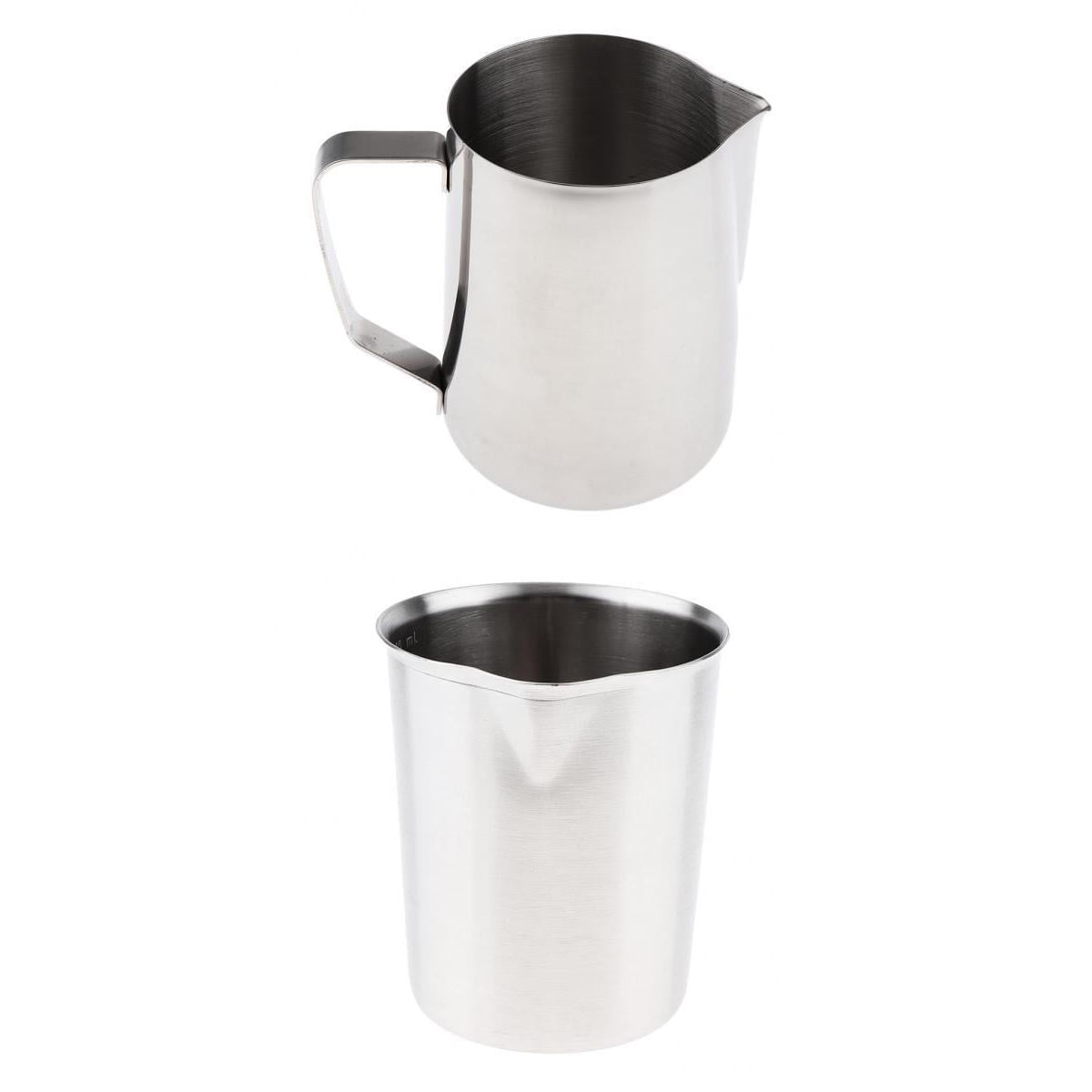 GUOOL 2 Pieces Stainless Steel Candle Making Jar for Candle Making, Jar, Wax, Melting, Pouring Pots 1500 + 500