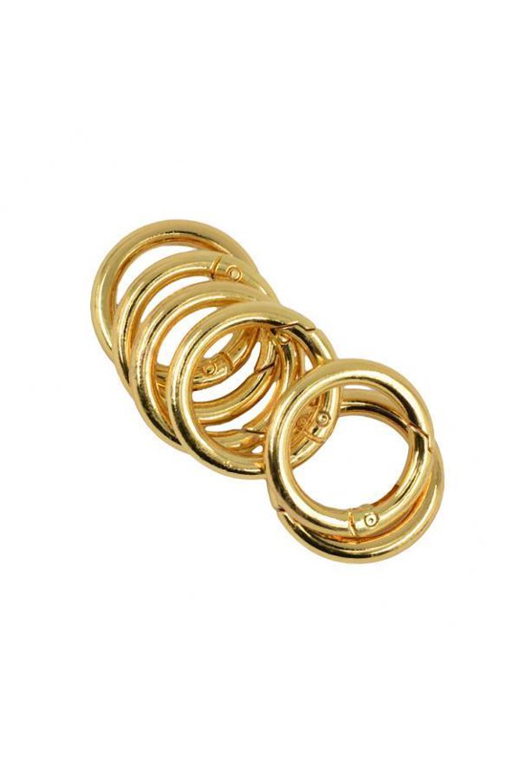 2 Snap Open Hook Spring Key Carabiner 28MM for Camping, Fishing, Hiking, Traveling And Keychain, Backpack, Handbag, 6Pcs