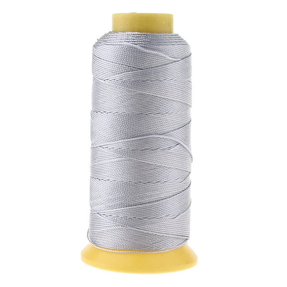 GUOOL 200 Meters Nylon Sewing Thread for Upholstery Outdoors Leather Bag Canvas , Light Grey, 200 Meters