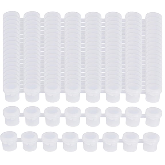 GUOOL 20x Empty Paint Pots Strips Acrylic Paint Containers Durable Arts with Lid Empty Storage Paint Containers for School Supplies , 5ml 22.5cm