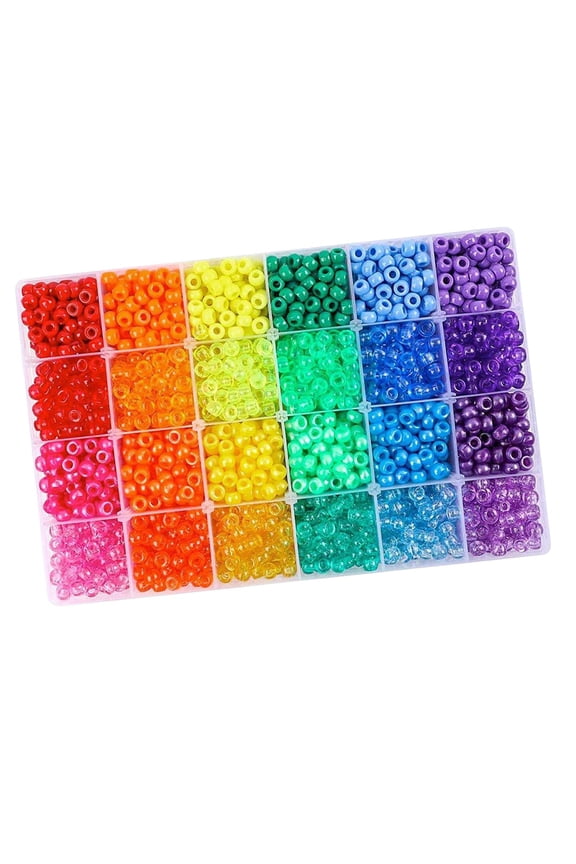 2880pcs Colorful Beads Pendant Charms Rings Accessories Kit for DIY Bracelets Jewelry Making Finding Beading Crafts Accessories