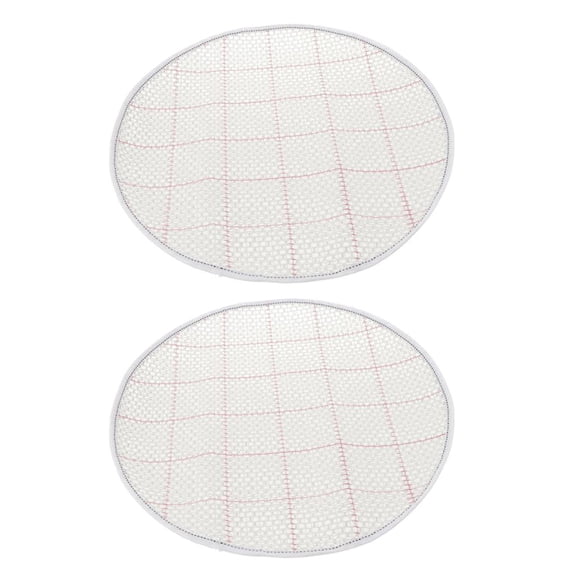 GUOOL 2Pcs/set Plastic Mesh Mat for Rug Making -38 x 38cm, Blank Rug Canvas Mesh for Carpet Rug Making DIY Kit Tool Embroidery Crafts Decoration