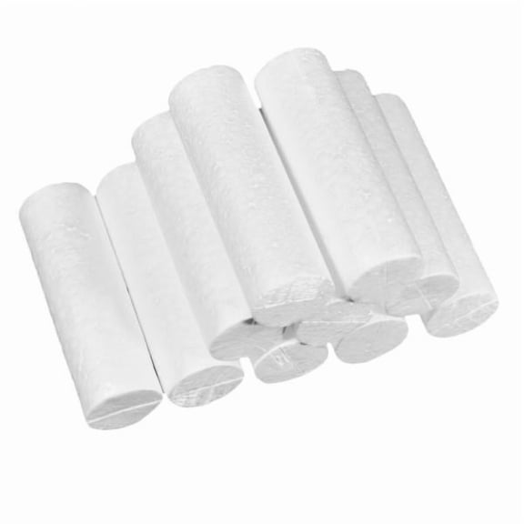 GUOOL 2x Craft Foam Cylinder - 10Pcs Polystyrene Foam Disc, Round Foam for Sculpture, Modeling, diy for Crafts, , Floral Arrangement, White