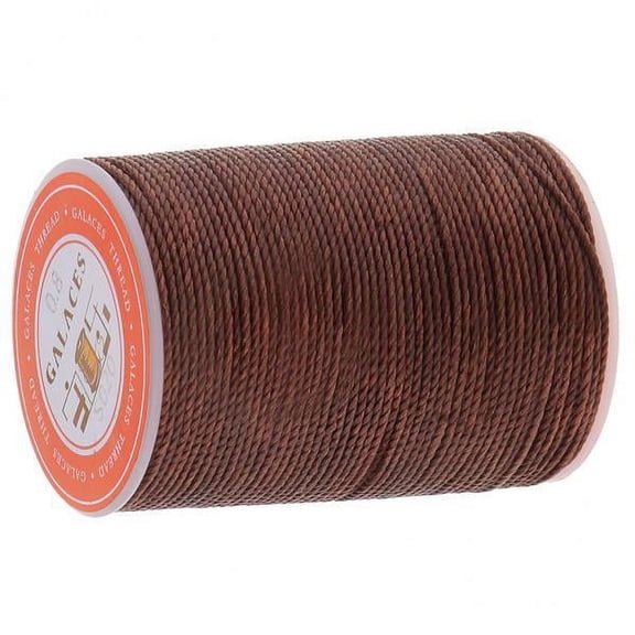 GUOOL 2x Crafts 0.8mm Leather Sewing Hand Stitching Jewelry Craft Round Waxed Thread String Cord for Shoe, Bag And Carpet Repairing, Jewelry Making, Braidin