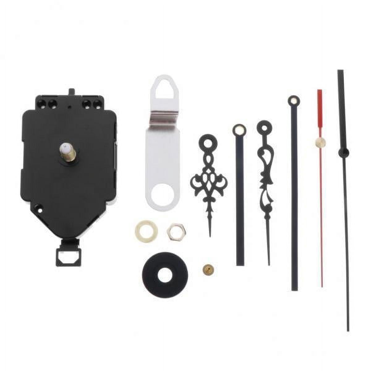 GUOOL 2x Quartz DIY Wall Pendulum Clock Movement Mechanism Parts Replacement with 2Different Pairs of Hands, 0.43 Inch Dial Thickness