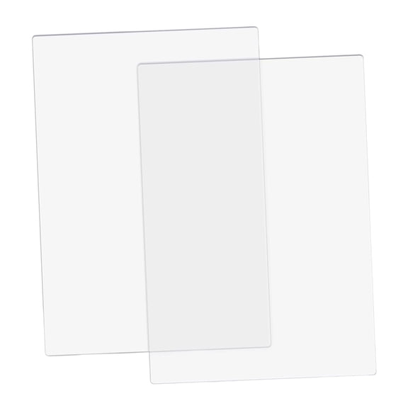 GUOOL 2x Transparent Cutting Mats, Replacement Platform Accessories, Cutting Mat, Die-Cutting Plates for Die-Cutting Machines, Card Making, Embossing Crafts