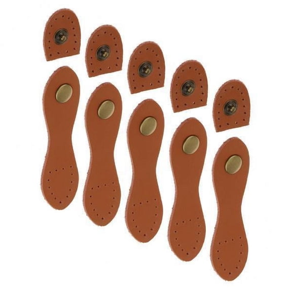 GUOOL 2x Unisex Fashion Leather Toggle Decor Button Coat Jacket Duffle Metal Snap Fasteners DIY Sewing Accessories