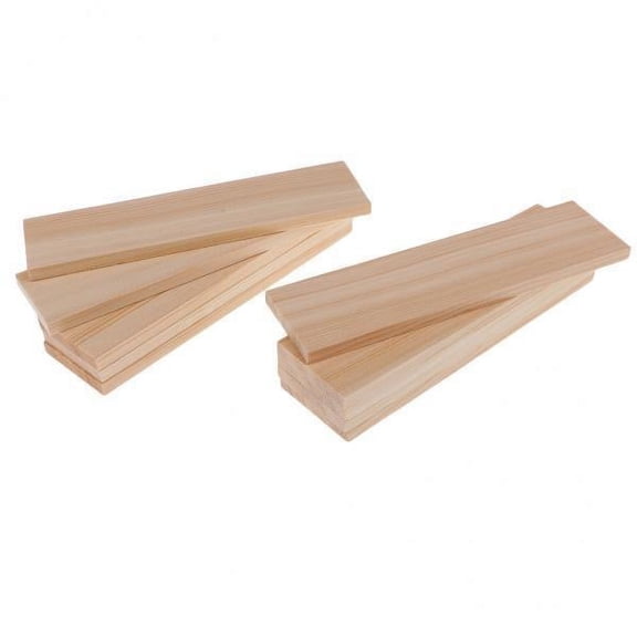 GUOOL 2x10 Pack Pine Wood Sheets Blank Wood Shapes DIY Modelling Craft Material