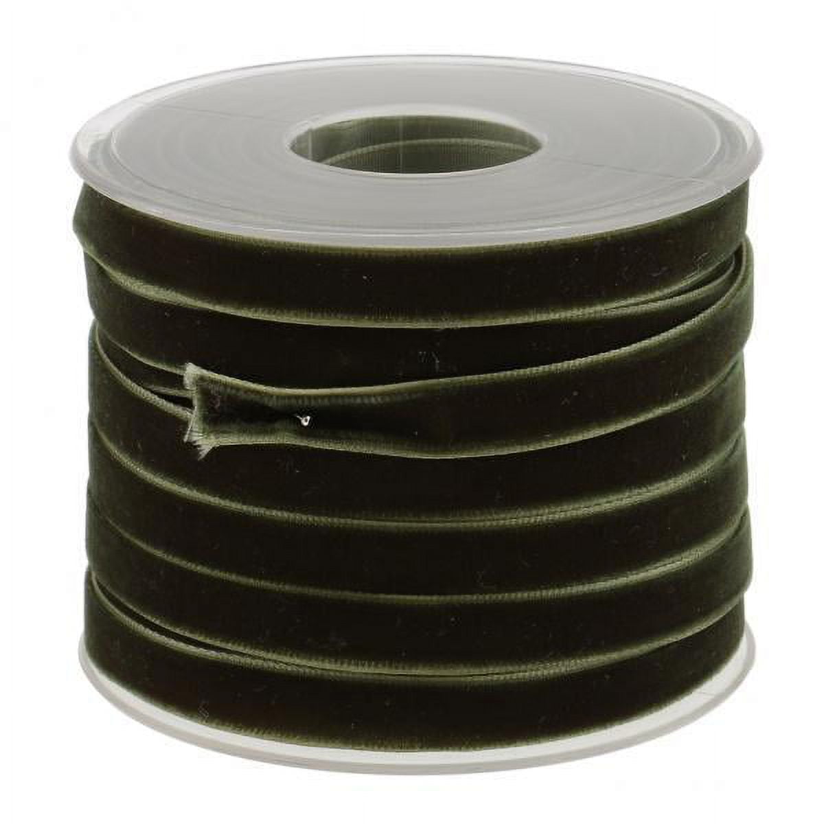 GUOOL 3-4 Packung 20 Yard 10mm Wide Velvet Ribbon Roll for Crafts Green 3 Pcs
