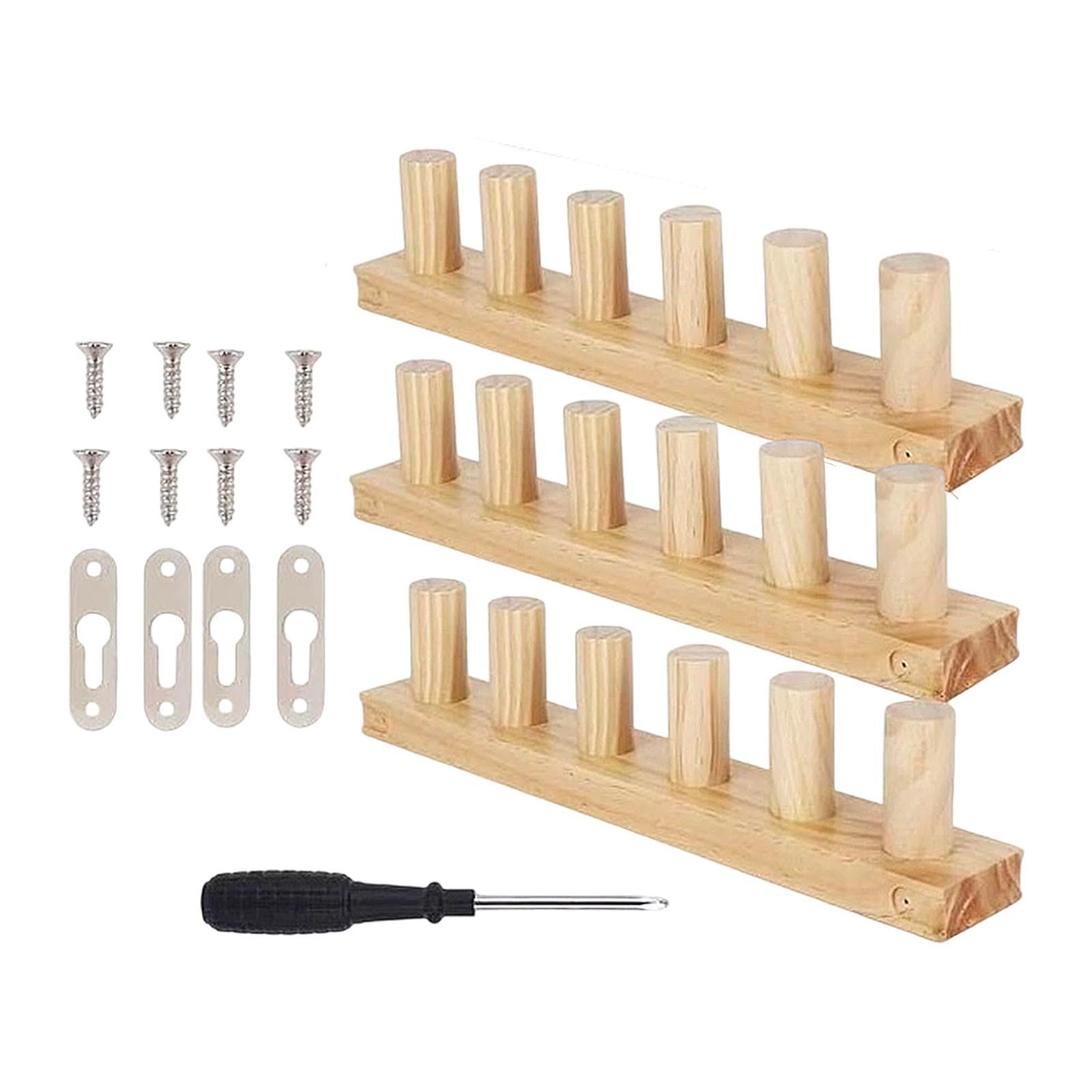 GUOOL 3 Piece Blanket Loom Wooden Knitting Frame Set with Adjustable Design Portable Frame Hand Knitting Kit And DIY Assembly for Beginners And Craft Projec