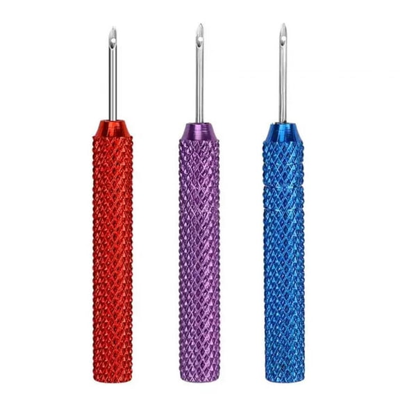 GUOOL 3 Pieces Punch Pin Embroidery Adjustable Portable Starter Tool Poke Pin for Starter Handicraft DIY Craft Beginner