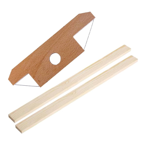 GUOOL 3 Pieces Wire Clay Cutter Pottery Angle Bevel Cutting Tool Guide Rail Wooden Handle Modeling Tool for Shaping Clay And Suitable for Handcraft Sculptor