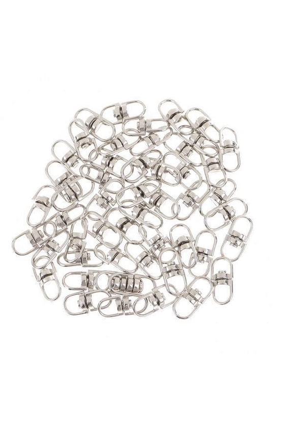 3x50 Pieces Swivel Key Ring Connectors Two Ended Key Chain Links 15mm Silver