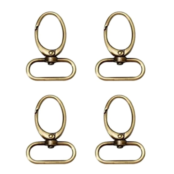 GUOOL 4 Pieces Swivel Snap Hook Snap Hook Key , Rotating Swivel Swivel Clip for Webbing 32 Bronze, 52mm