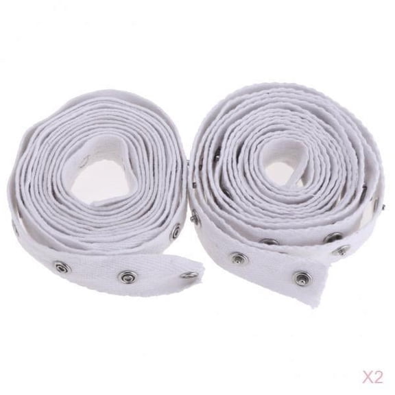 GUOOL 4 Yards White Sewing Snap Tape Band Metal Snap Buttons Zipper Fastener Replacement 20mm Width For Baby Lingerie Teddy Crotch Sewing DIY Accessories
