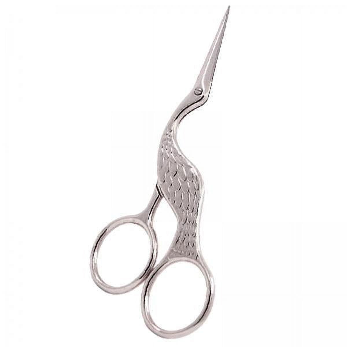 GUOOL 4x Stork Scissors, Crane Design Sewing Scissors Stainless Steel Tip Dressmaker Shears DIY- for Embroidery, Craft, Work, Art Work, 5.1 Inch