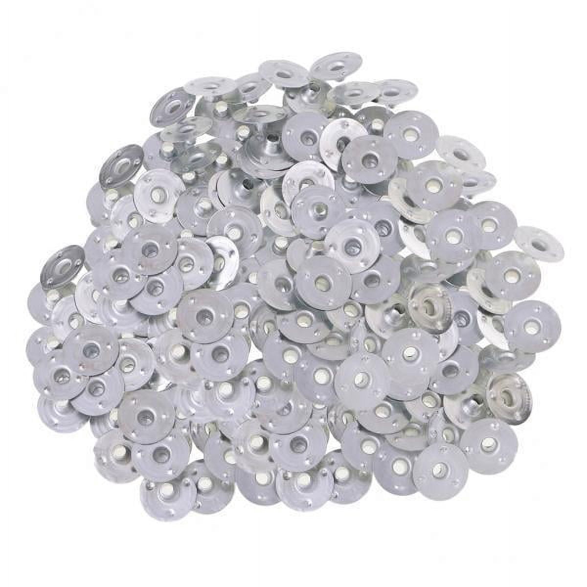GUOOL 5- 500 Pieces Metal Candle Wick Sustainers Tabs Base for Candle Making 5 Pcs