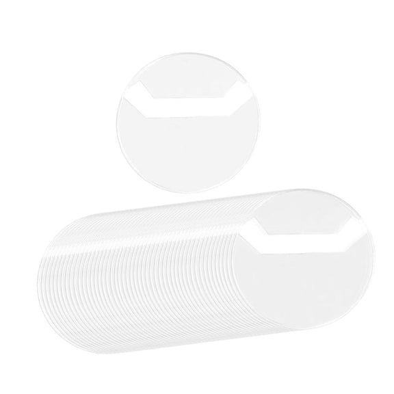 GUOOL 50 Pieces Clear Covers PVC Protective Sleeves Round Transparent Card Holders DIY Supplies Waterproof Scratch Resistant Suitable for Anime Idol C 83mm for 75mm Badge