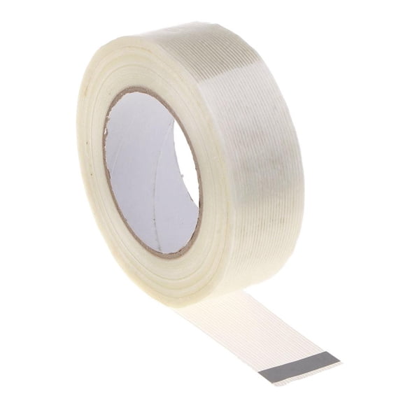 GUOOL 50m Fiberglass Tape Strapping Packing Wrapping Tying Shipping Sealing Tape- Pressure-Sensitive Adhesive Layer Has Excellent Lasting Adhesion - 40mm