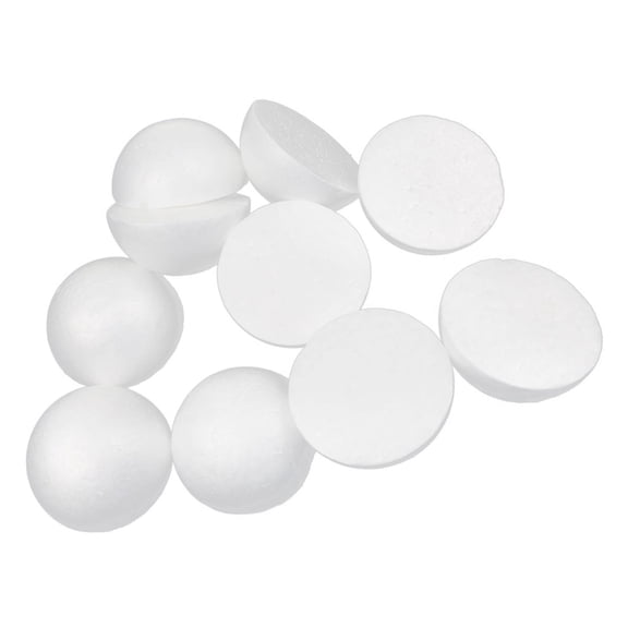 GUOOL 6x 10 White Modelling Craft Polystyrene Foam Balls Hemispheres Decorative Ball