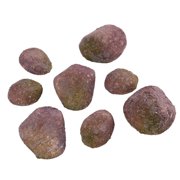 GUOOL 8 Count Decorative Faux Rocks Irregular Plastic Pebbles Lightweight Hollow Stones for Outdoor Planters