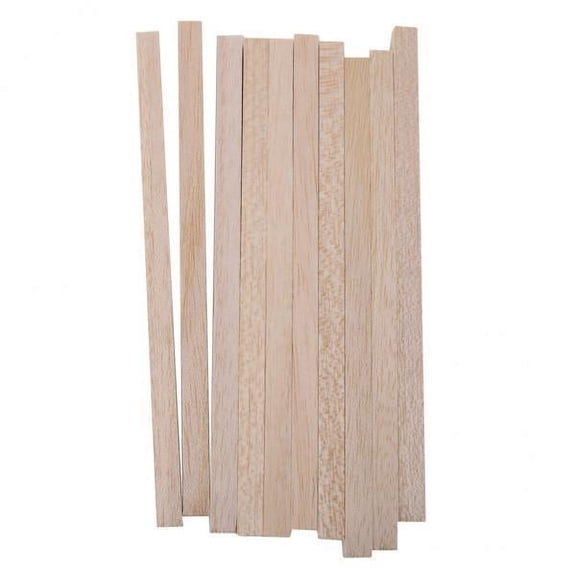 GUOOL 8x 10pcs Unfinished Hardwood Sticks, Square Dowel Rods for Crafts And DIY Projects 10mm Thickness,20cm Length