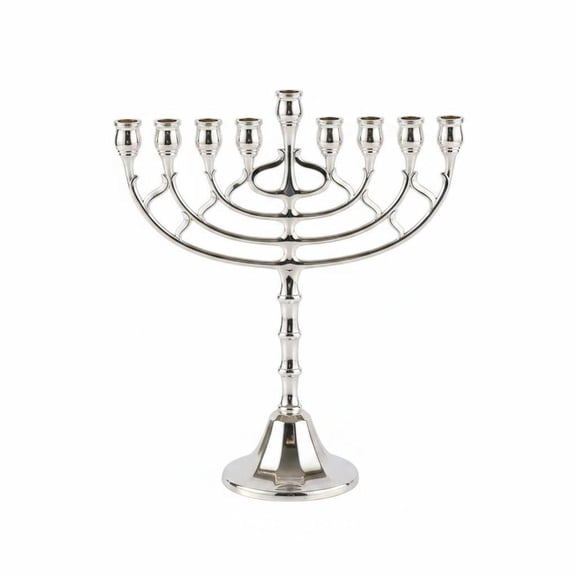 GUOOL 9 Arm Candle Holder Luxury Finish Multi Branch Candlestick Elegant Crafted Metal Silver