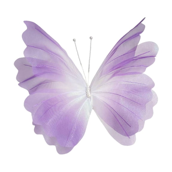 GUOOL Artificial Butterfly A Light Hanging Decoration And Window Decoration The Gauze Decorative Butterfly As An Eye-catcher for Events for The Wall Decorat Violet