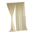 thumbnail image 1 of GUOOL Backdrop Curtains Wedding Decoration Lightweight Soft Wrinkle Free Backdrop Drapes 2 Panels for Birthday Celebration Ceremony Champagne, 1 of 9