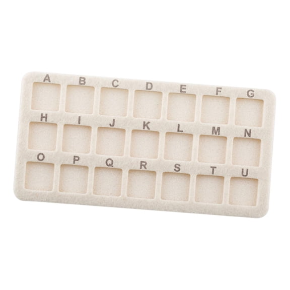 GUOOL Bead Mat Soft Sponge Beading Tray Bead Organizer Board Bead Cushion Non Slip Grid Design Suitable for Jewelry Making DIY Craft Beginner Handcraft Beige