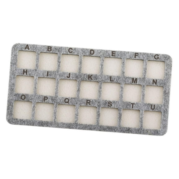 GUOOL Bead Mat Soft Sponge Beading Tray Bead Organizer Board Bead Cushion Non Slip Grid Design Suitable for Jewelry Making DIY Craft Beginner Handcraft Grey