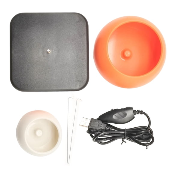 GUOOL Bead Spinner Accessories Jewelry Making with Two Bowls Automatic Fast Connection Electric Bead Spinner Kit for Necklaces Workshop DIY