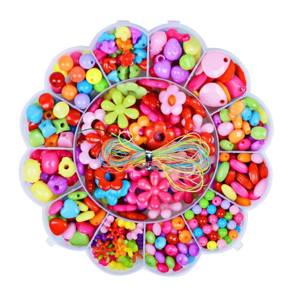 GUOOL Beads Handmade Crafts Bracelet DIY Jewelry Beads Creative Making Kit Beads for Jewelry Making for Activity Christmas Toddlers Kids - B B