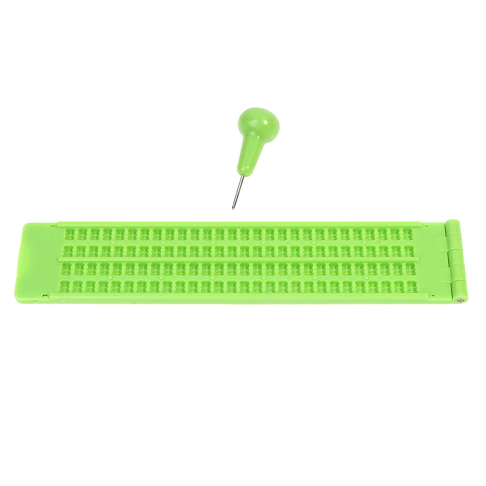 GUOOL Braille Writing Slate Braille Learning Tool Durable Braille Slate