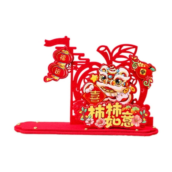 GUOOL Chinese Lunar New Year Desktop Ornament 2025 Christmas New Year Decoration Spring Festival Decoration for Living Room A