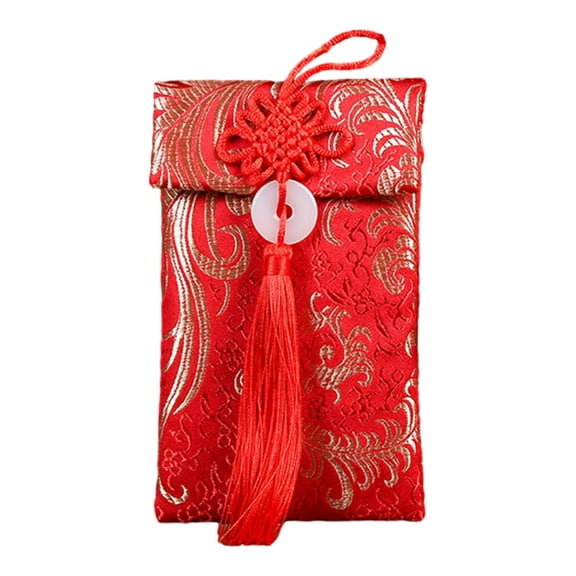 GUOOL Chinese Lunar New Year Red Envelope Hong Bao 2024 Dragon Gift Money Envelope Traditional Red Packet Red Pocket for Engagement B Vertical